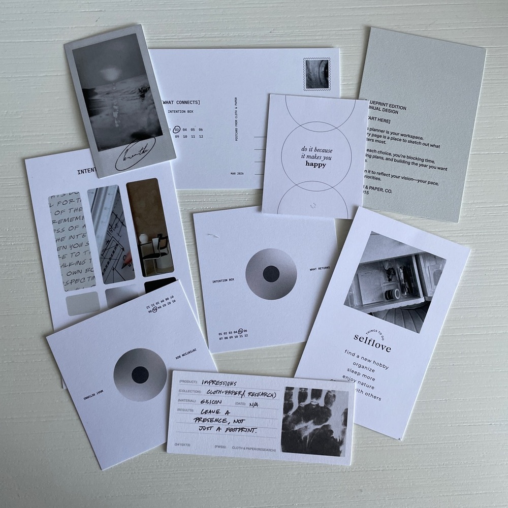 Cloth & Paper Planner Card Bundle